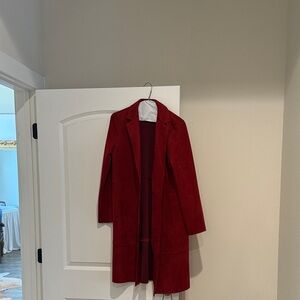 Zara Deep Red Trench Coat